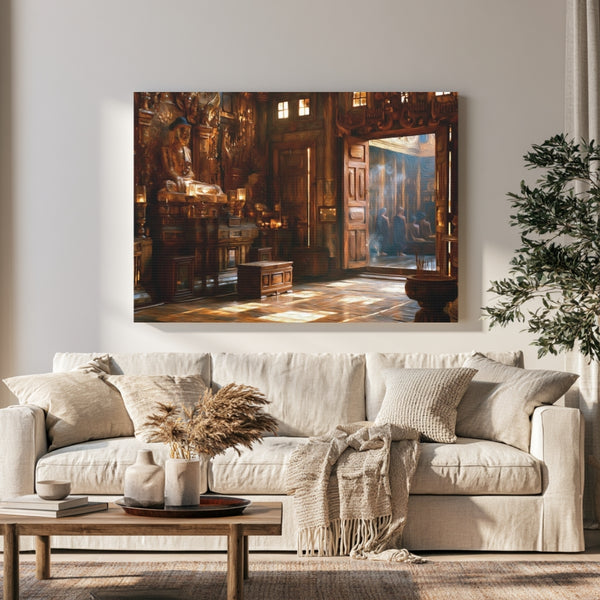Mandalay, Myanmar | Shwenandaw Monastery Interior | Original Series Gallery Canvas