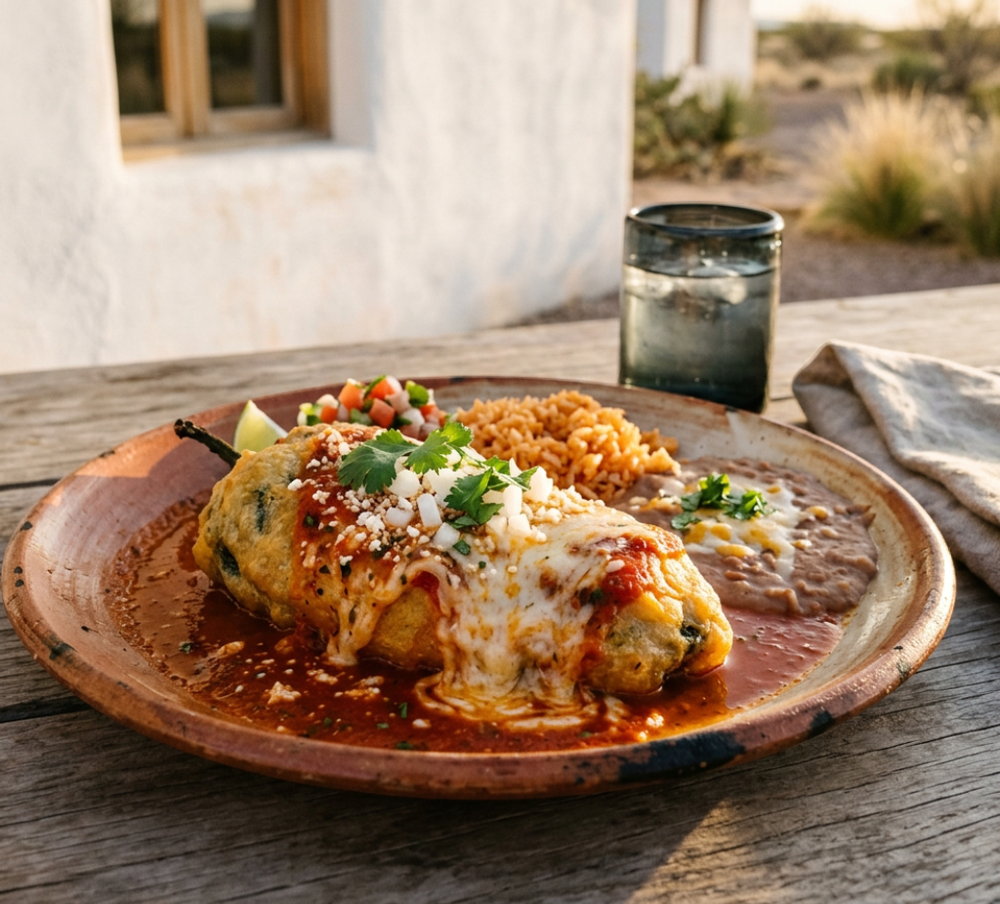 Local cuisine study in Marfa, Texas