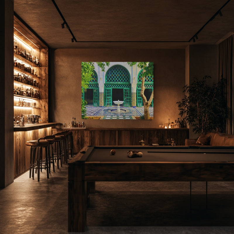 Marrakech, Morocco | Dar Si Said Museum Courtyard | Original Series Gallery Canvas