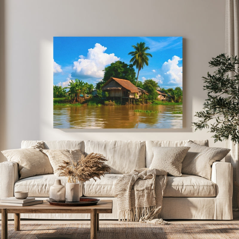 Mekong Delta Stilt Village in a room — Mekong Delta