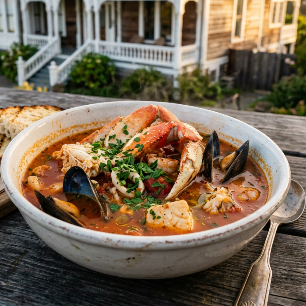 Local cuisine study in Mendocino, California