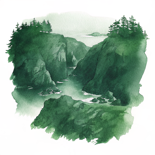 Mendocino watercolor