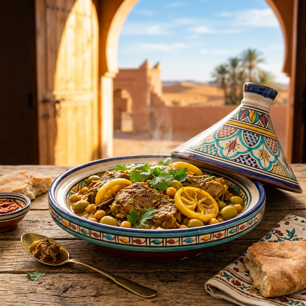 Local cuisine study in Merzouga, Morocco