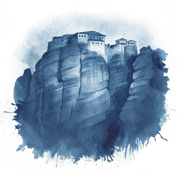Meteora watercolor