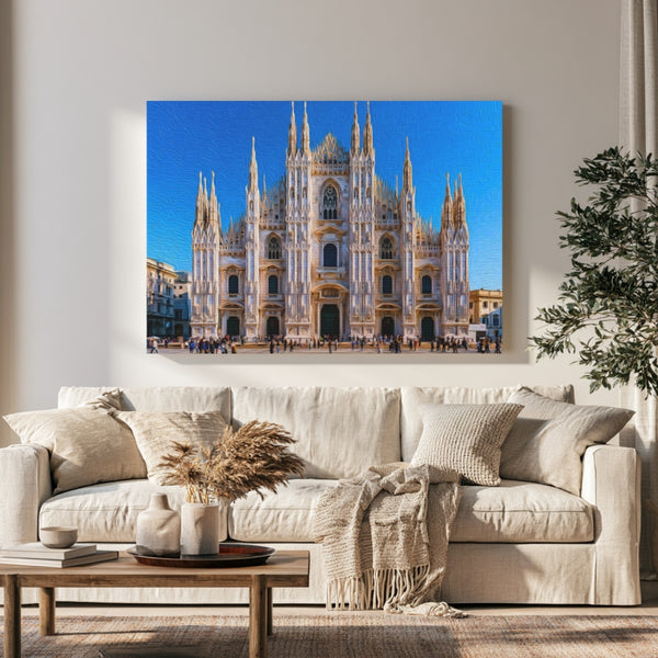 Milan, Italy | Milan Cathedral Grand Facade | Original Series Gallery Canvas