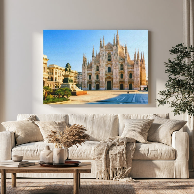 Milan Cathedral Piazza Duomo in a room — Milan, Italy