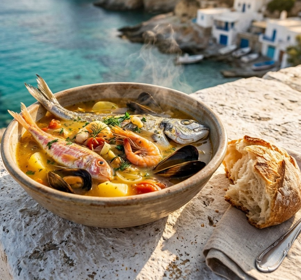 Local cuisine study in Milos, Greece