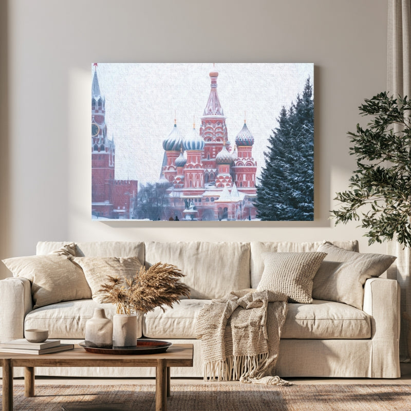 Saint Basils Cathedral Red Square in a room — Moscow, Russia