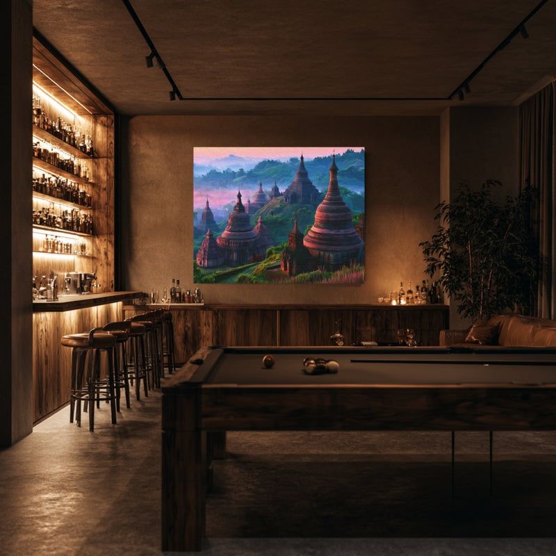 Mrauk U, Myanmar | Ancient Temples at Dawn | Original Series Gallery Canvas