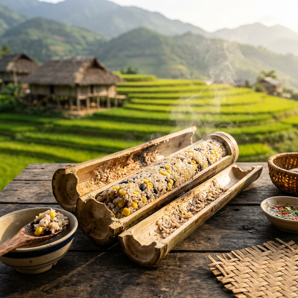 Local cuisine study in Mù Cang Chải, Vietnam