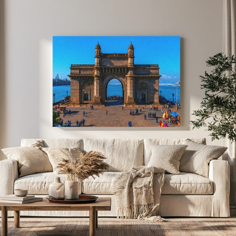 Mumbai, India | Gateway of India Waterfront | Original Series Gallery Canvas