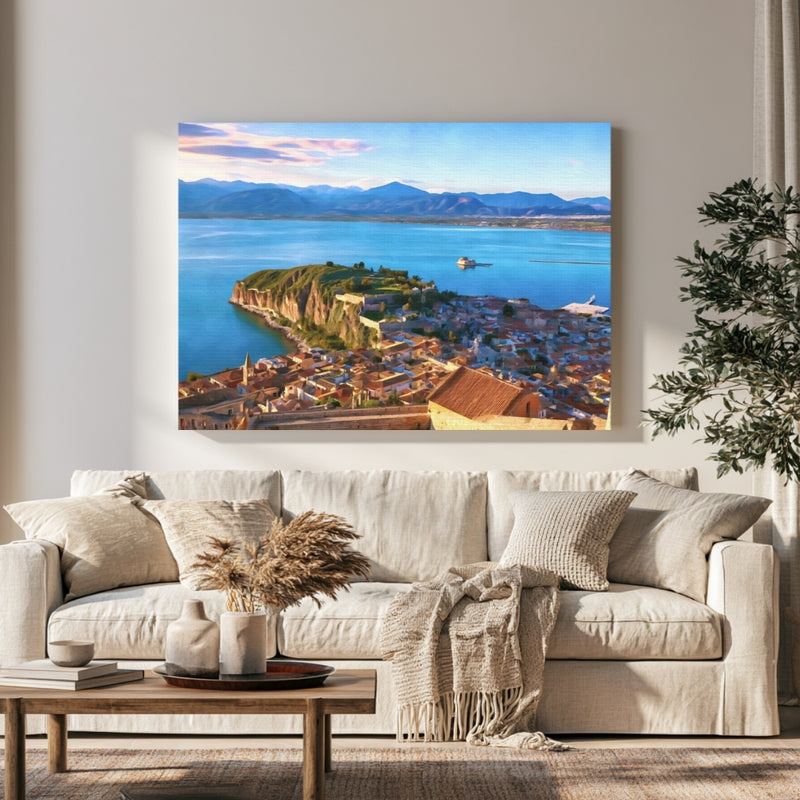 Nafplio Old Town Peninsula in a room — Nafplio, Greece