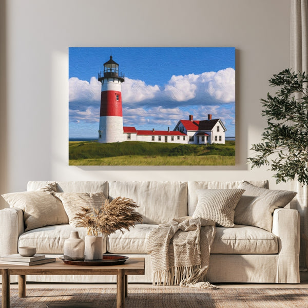 Nantucket, Massachusetts | Sankaty Head Lighthouse Nantucket | Original Series Gallery Canvas