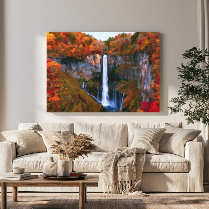 Kegon Falls Autumn Foliage
