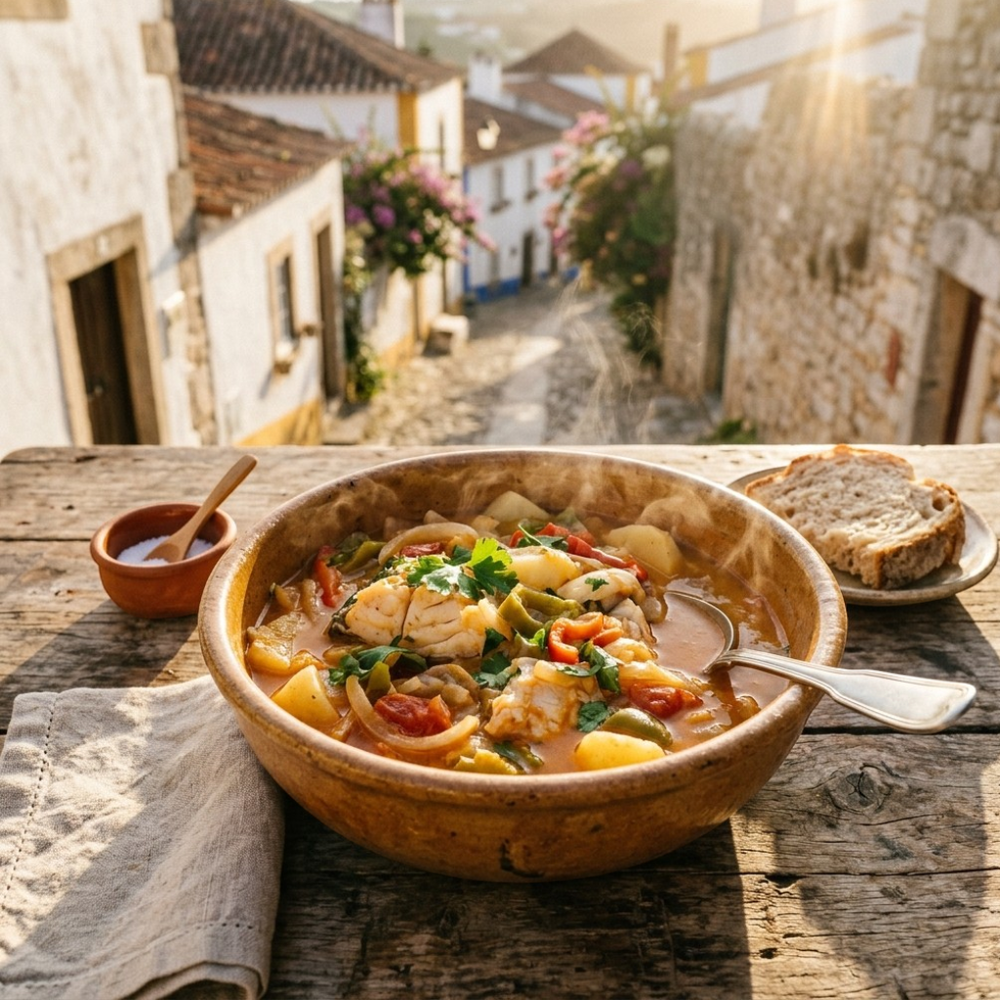 Local cuisine study in Obidos, Portugal