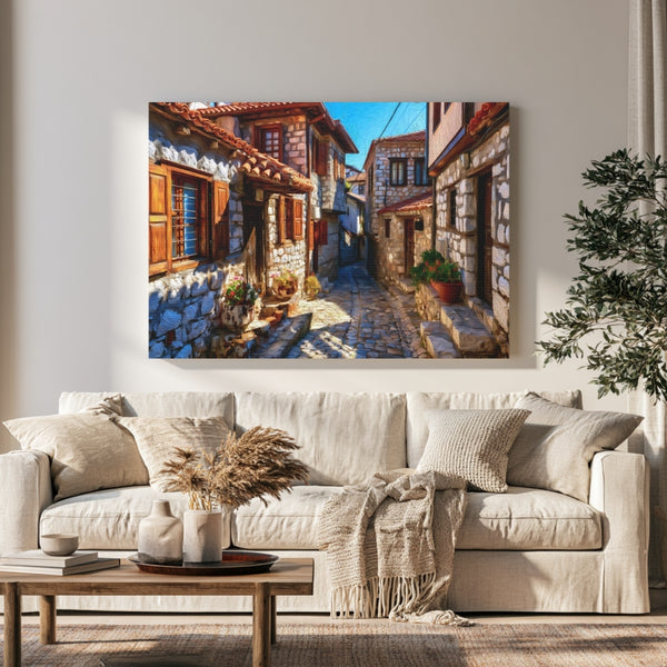 Ohrid Old Town Cobblestone Alley