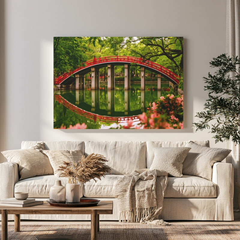 Sumiyoshi Taisha Arched Bridge in a room — Osaka, Japan