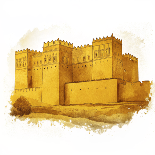 Ouarzazate watercolor