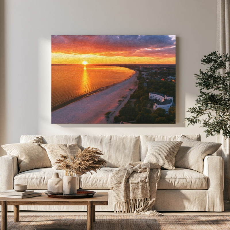 Pärnu Beach Coastal Sunset in a room — Pärnu, Estonia