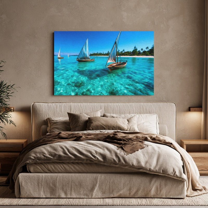 Pemba Island, Tanzania | Crystal Waters Dhow Sailing | Original Series Gallery Canvas