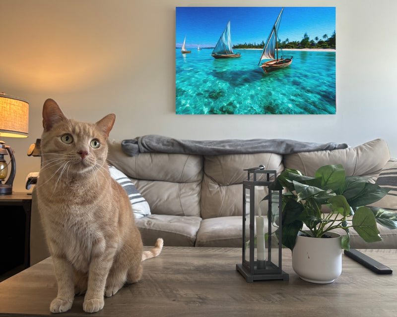 Pemba Island, Tanzania | Crystal Waters Dhow Sailing | Original Series Gallery Canvas