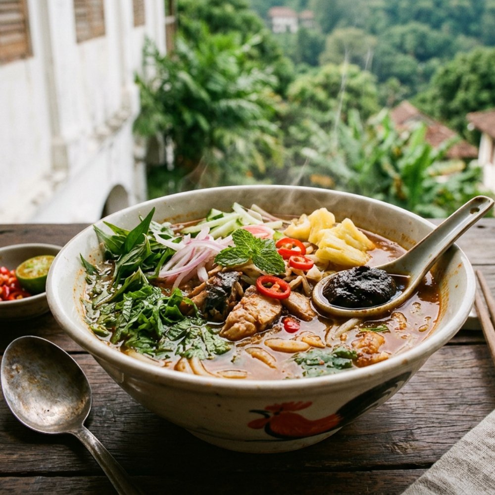 Local cuisine study in Penang Hill, Malaysia