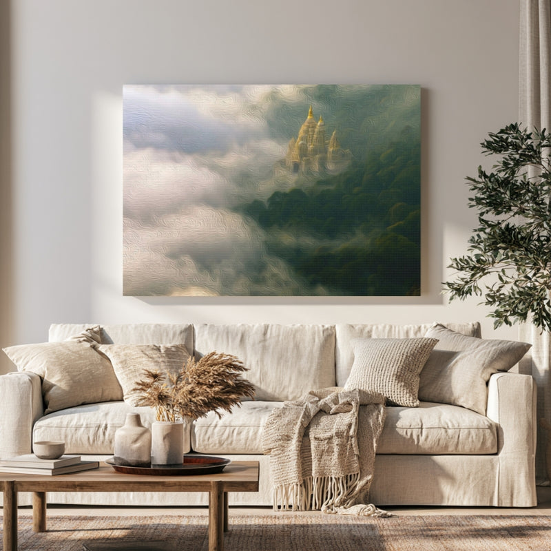 Penang Hill, Malaysia | Temple Above the Clouds | Original Series Gallery Canvas
