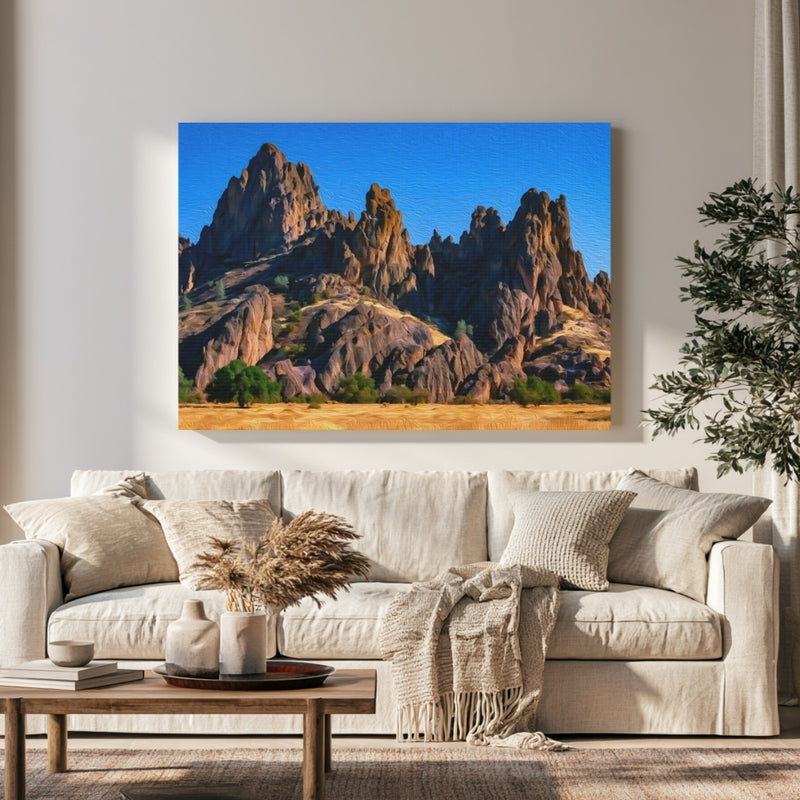 Pinnacles National Park, California | Jagged Rock Spires Formation | Original Series Gallery Canvas