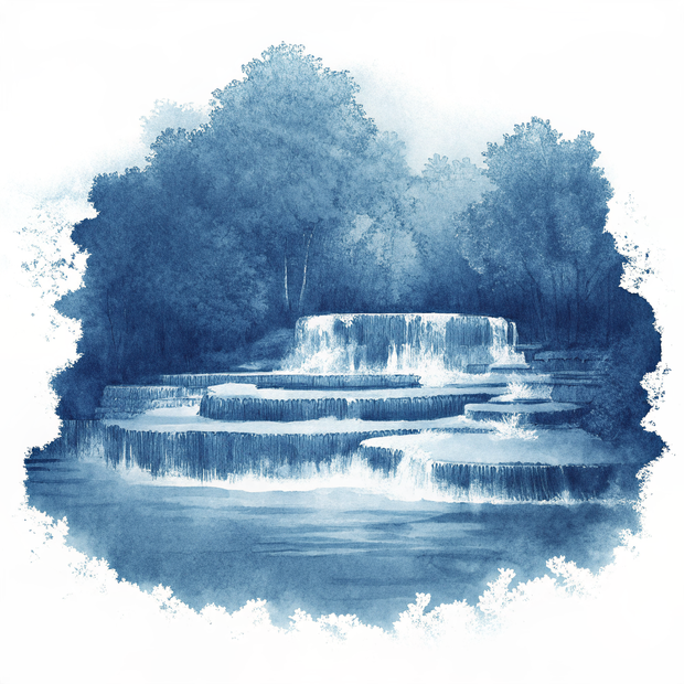 Plitvice Lakes watercolor