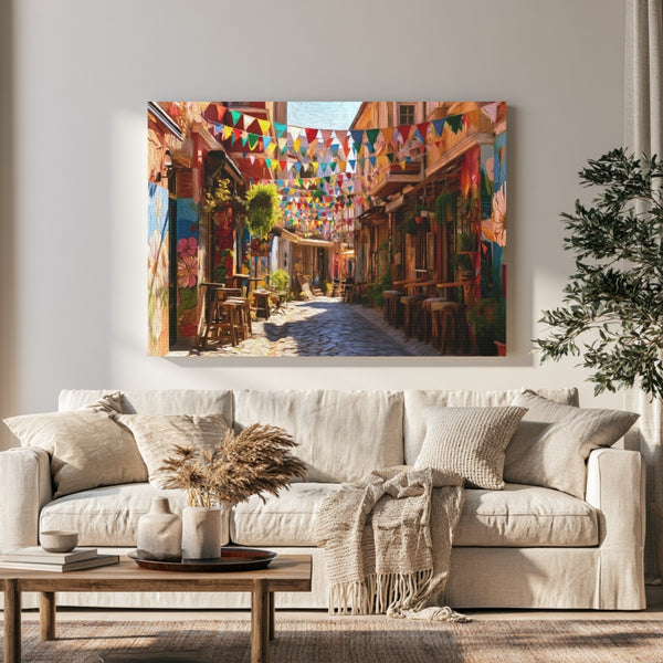Plovdiv, Bulgaria | Plovdiv Old Town Alley | Original Series Gallery Canvas