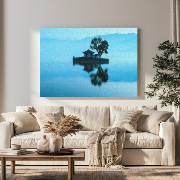 Pokhara, Nepal | Tal Barahi Temple Island | Original Series Gallery Canvas