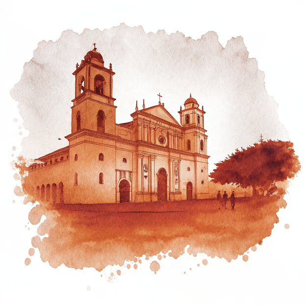 Popayan watercolor
