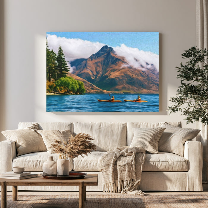 Lake Wakatipu Kayakers View