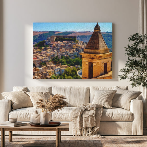 Ragusa, Sicily | Ragusa Ibla Baroque Skyline | Original Series Gallery Canvas