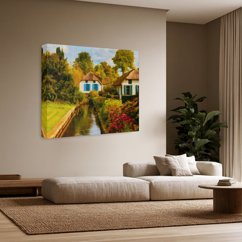Giethoorn, Netherlands | Dutch Canal Village | Original Series Gallery Canvas