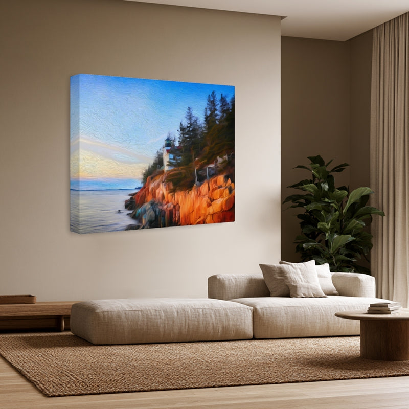 Bar Harbor, Maine | Bass Harbor Head Lighthouse | Original Series Gallery Canvas