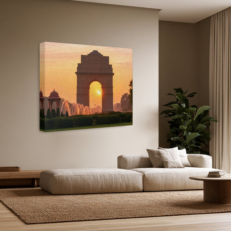 Delhi, India | India Gate War Memorial | Original Series Gallery Canvas
