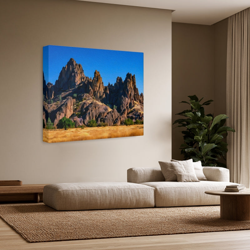 Pinnacles National Park, California | Jagged Rock Spires Formation | Original Series Gallery Canvas