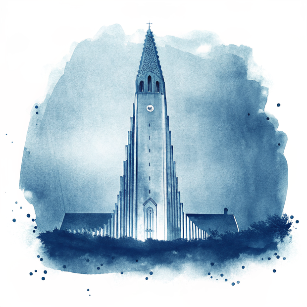 Reykjavik watercolor