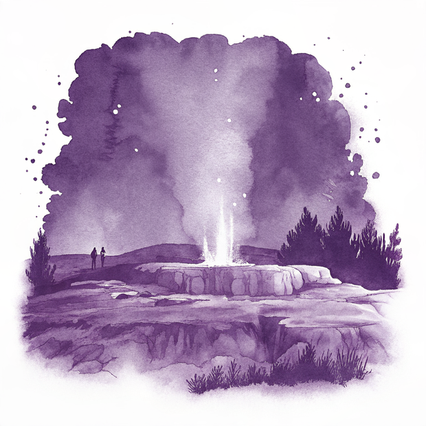 Rotorua watercolor