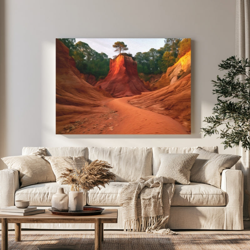 Colorado Provençal Ochre Canyon in a room — Roussillon, France