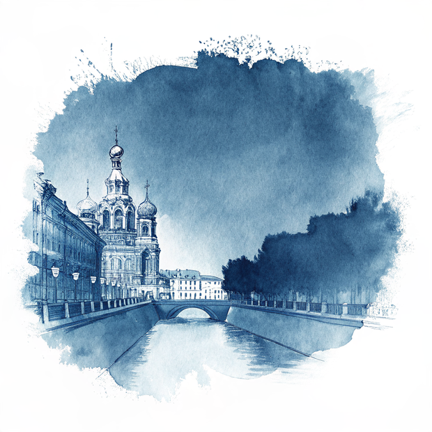Saint Petersburg watercolor
