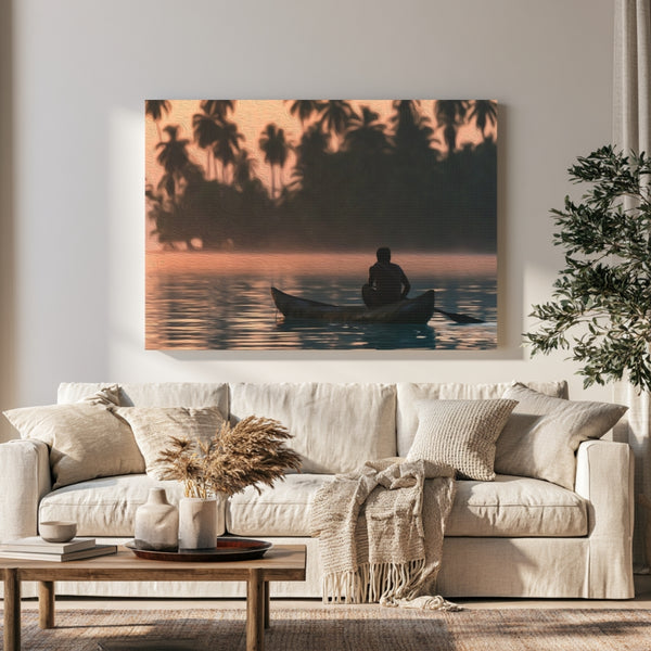 San Blas Islands, Panama | San Blas Canoe Sunrise | Original Series Gallery Canvas