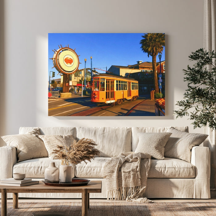 Fishermans Wharf Streetcar Scene