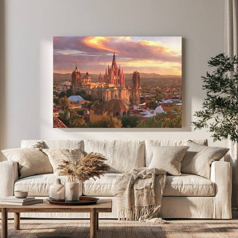 Parroquia de San Miguel Arcangel in a room — San Miguel de Allende, Mexico