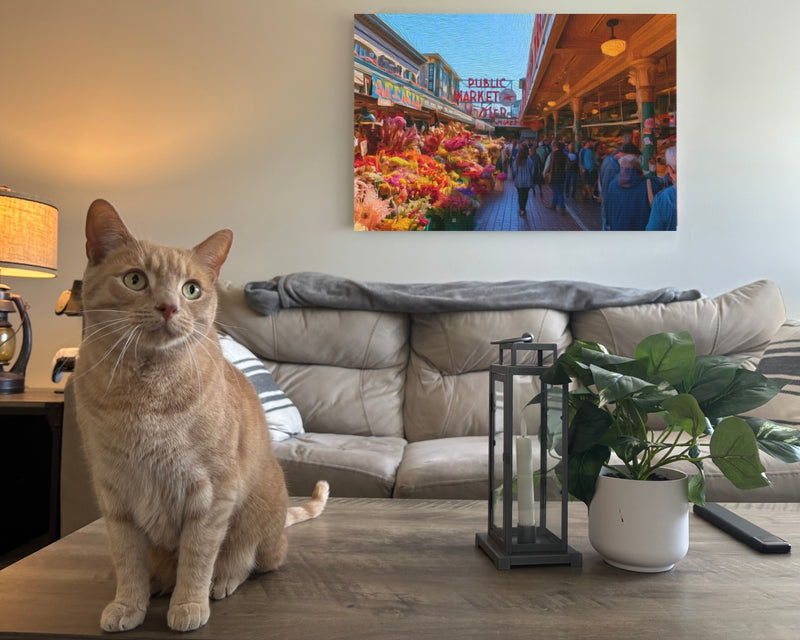 Seattle, Washington | Pike Place Public Market | Original Series Gallery Canvas