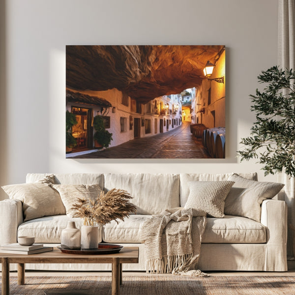 Setenil de las Bodegas, Spain | Cave Street Wine Barrels | Original Series Gallery Canvas