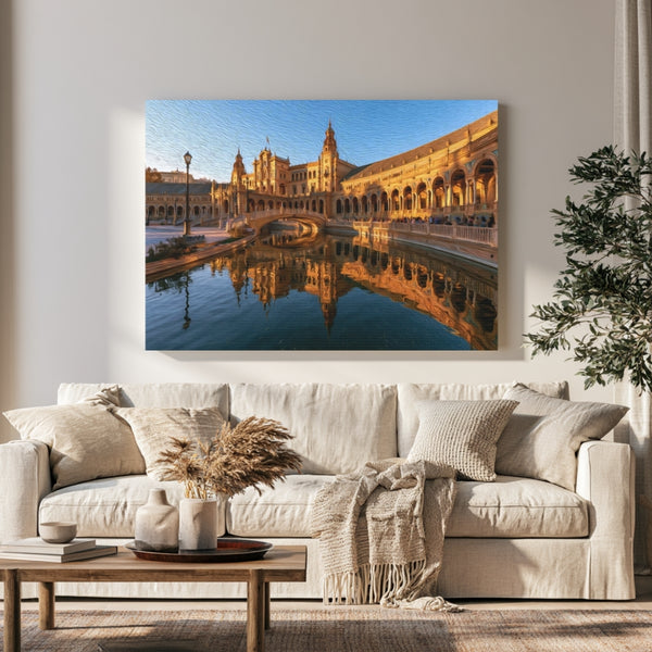 Seville, Spain | Plaza de Espana Seville | Original Series Gallery Canvas