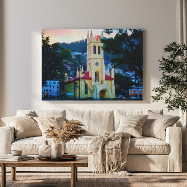 Shimla, India | Christ Church on The Ridge | Original Series Gallery Canvas