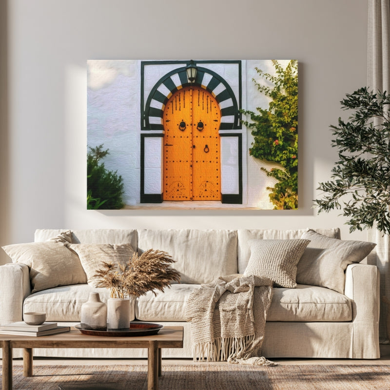 Sidi Bou Said Arched Doorway in a room — Sidi Bou Said, Tunisia